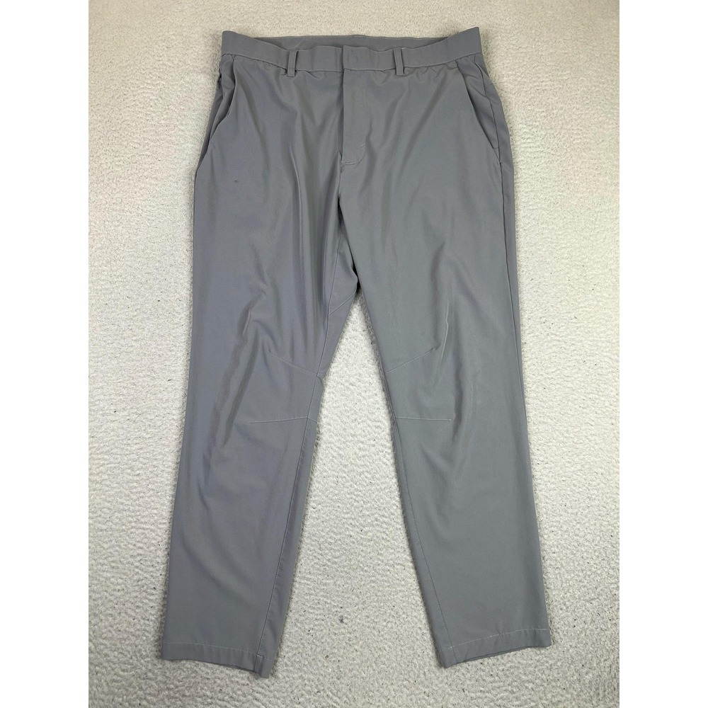 Fabletics Pants Mens 35x32 (Fits 35x30)‎ Gray The Only Pant Chino Stretch Golf